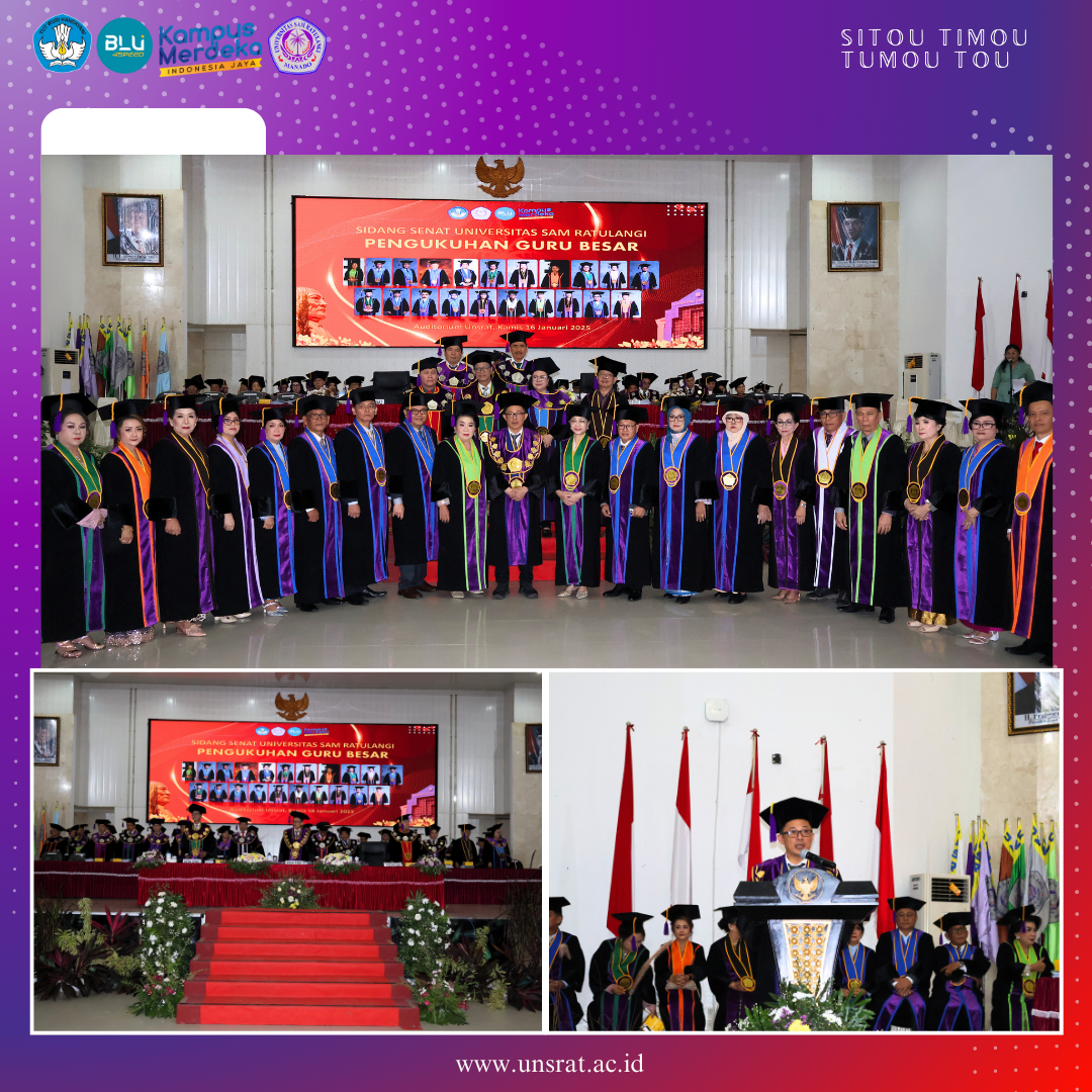 PENGUKUHAN 21 GURU BESAR UNSRAT PENGUKUHAN 21 GURU BESAR UNSRAT