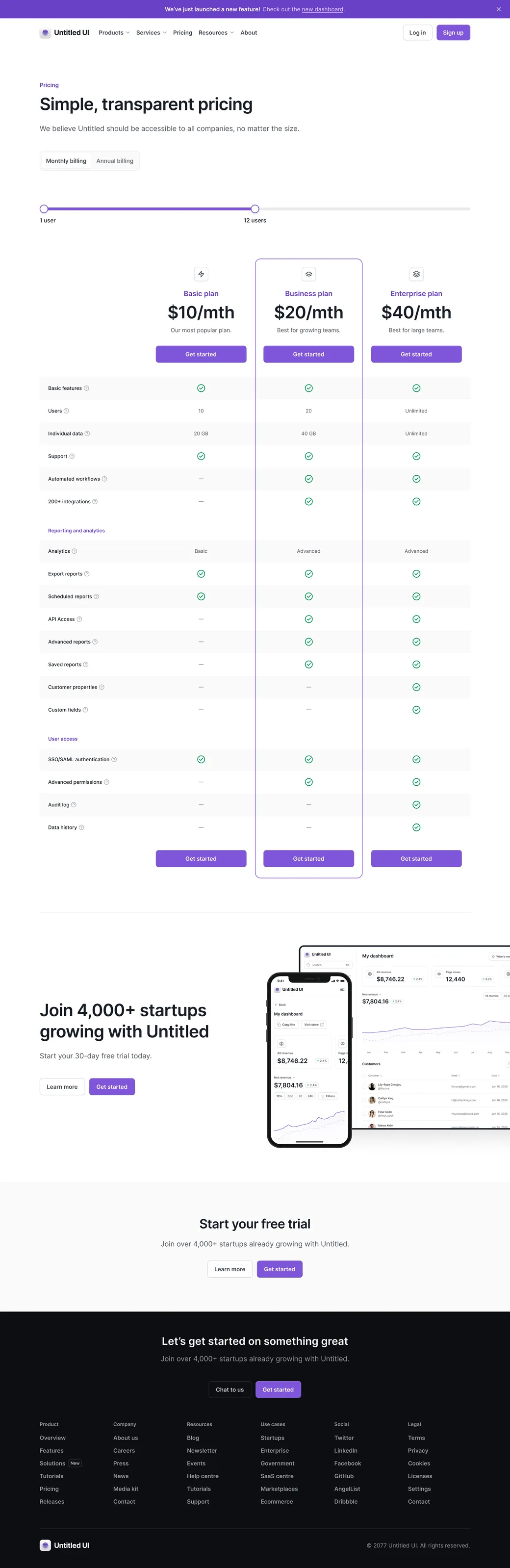 Pricing page 06