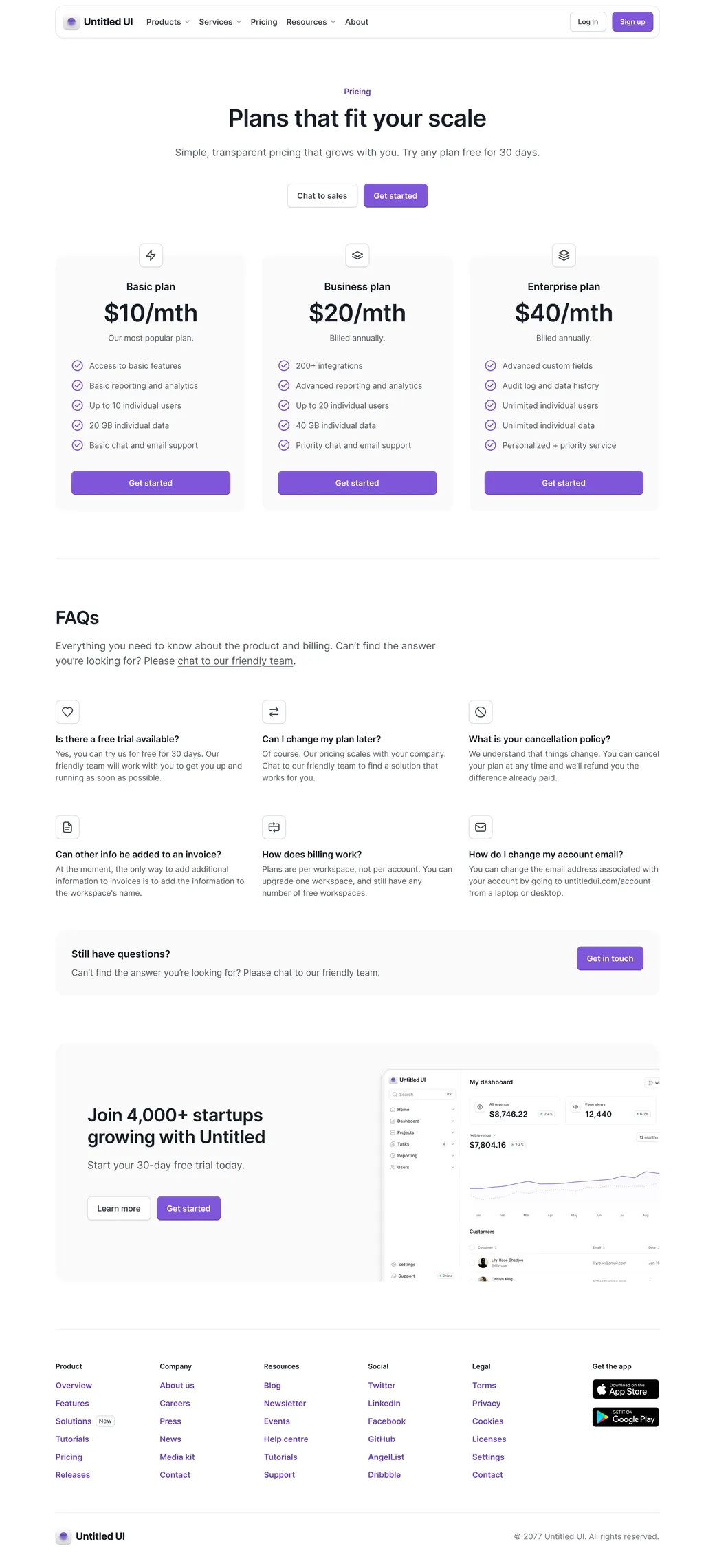 Pricing page 10