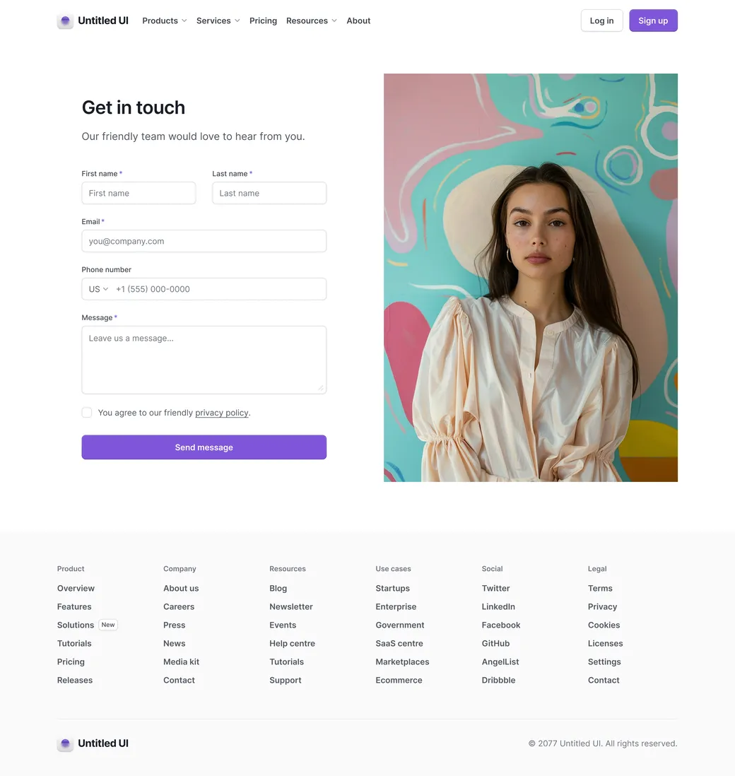Contact page 01