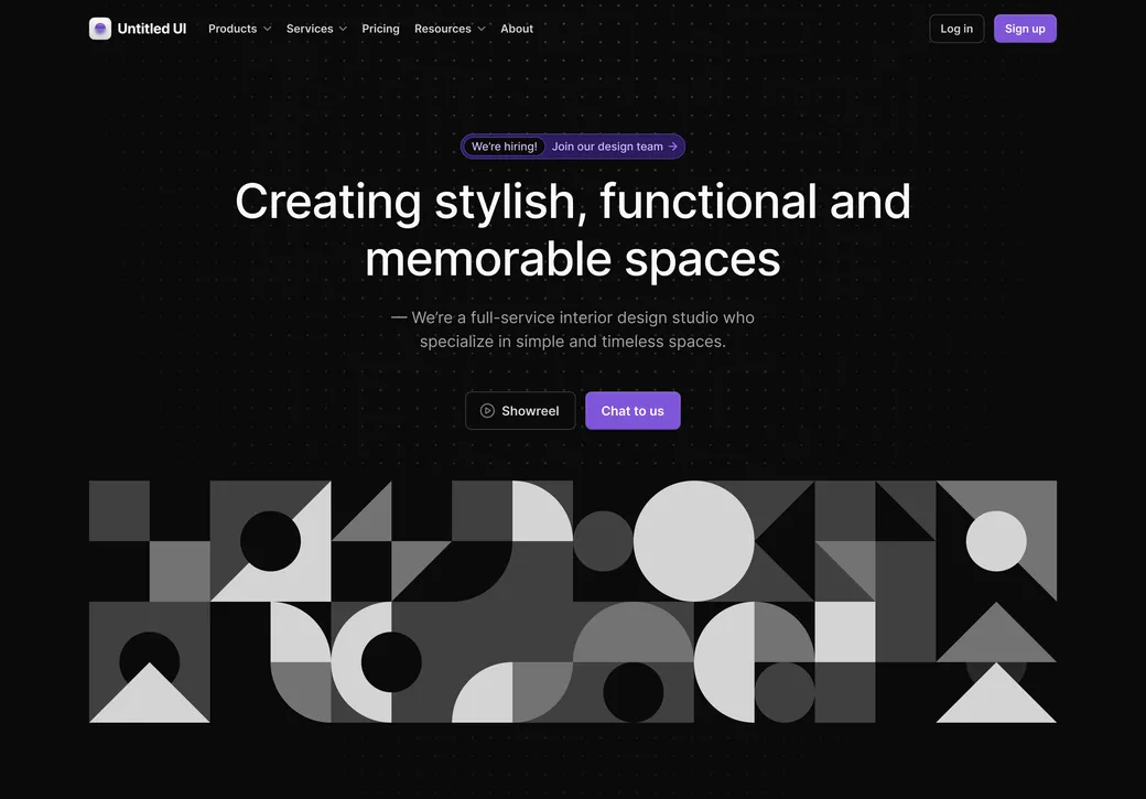 Hero geometric shapes 04