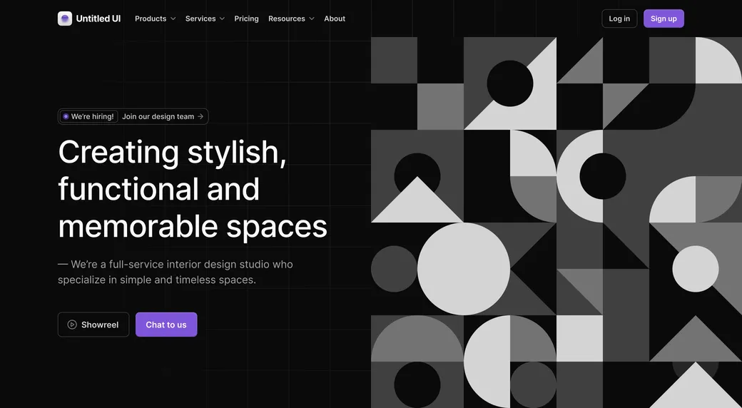 Hero geometric shapes 03