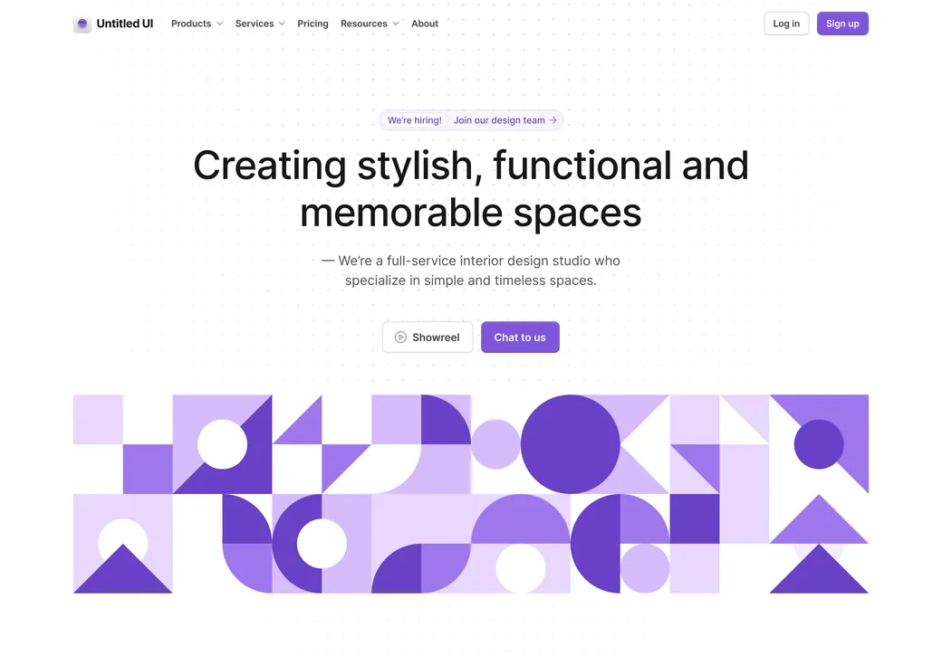 Hero geometric shapes 04