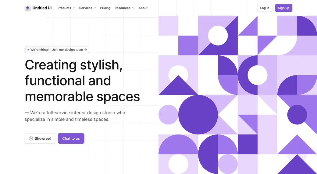 Hero geometric shapes 03