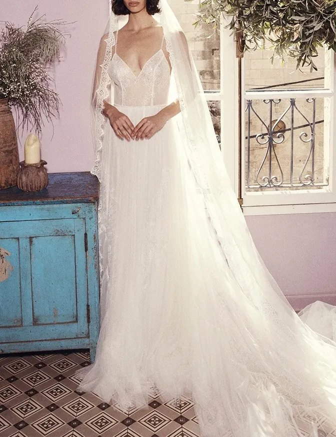 Marie by Flora, a-line wedding dress
