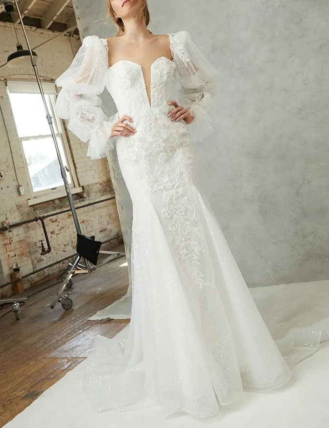 Eloise by Alyne by Rita Vinieris, fit & flare wedding dress