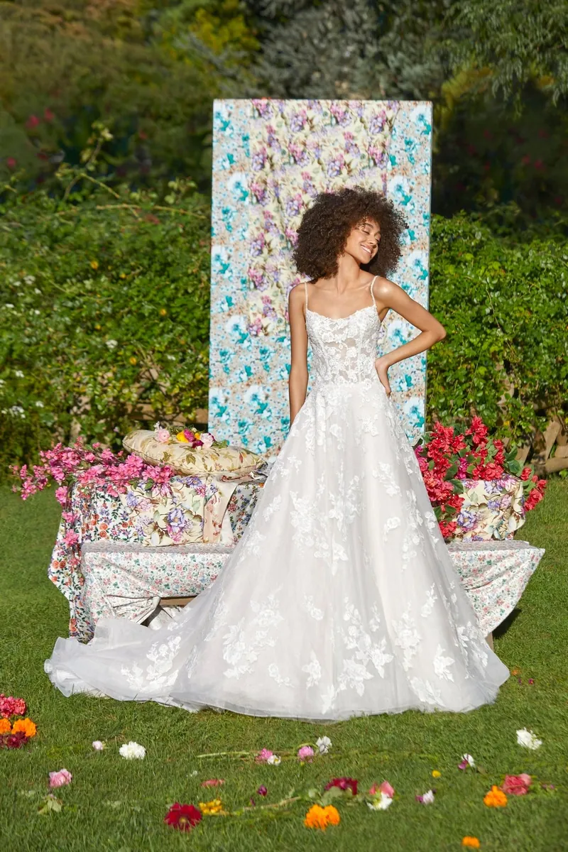 Simonetta by Ines Di Santo, drop waist wedding dress