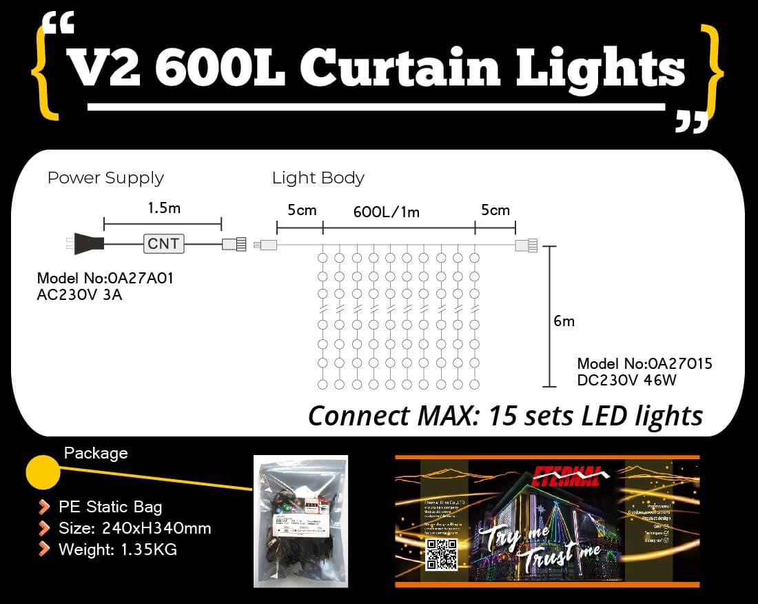 etb lights;landscape decoration;curtain light