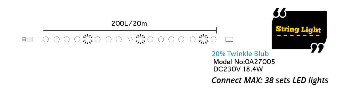 etb lights;string light;outdoor decoration 