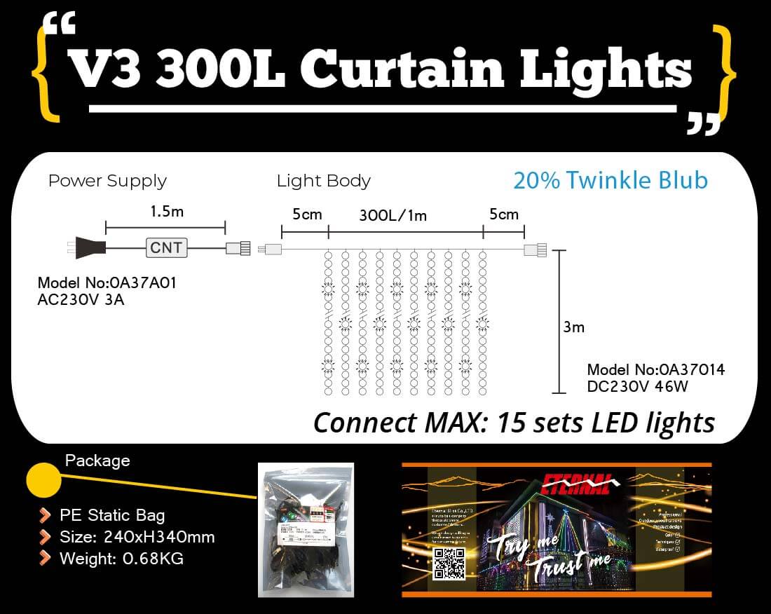 etb lights;landscape decoration;curtain light