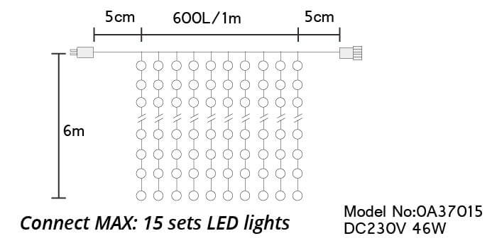 etb lights;landscape decoration;curtain light