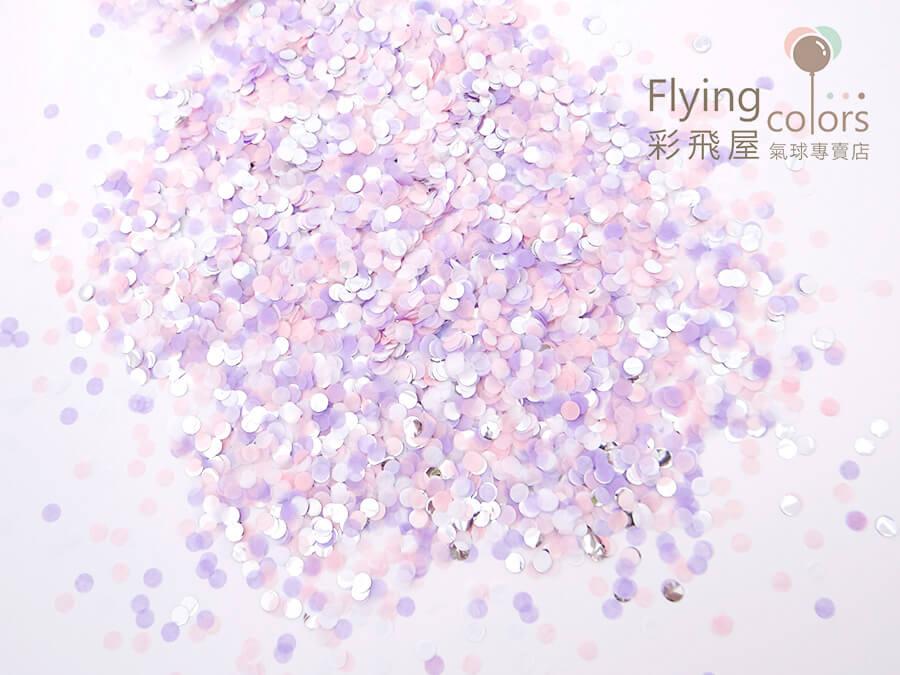 (原圖) FG141-993 1cm馬卡龍圓形紙片[粉紅色+粉紫色+亮片銀色]-2.JPG