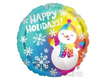 (770)42065-18吋圓形-雪人祝假期快樂happy-holidays-satin-snowman.jpg