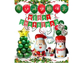 (770)CE21189 Q版聖誕樹紅綠拉旗套裝 I款 -1 $380  氣球DIY材料包.jpg