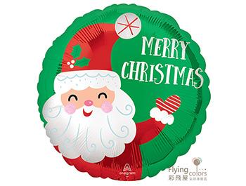 (770)43348-18吋快樂聖誕老人鋁箔氣球 smiley-satin-santa-christmas.jpg