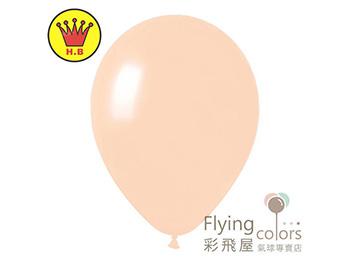 (770)093 HB 皇球 馬卡龍色乳膠氣球 皇冠牌圓形乳膠氣球[馬卡龍密桃色].jpg