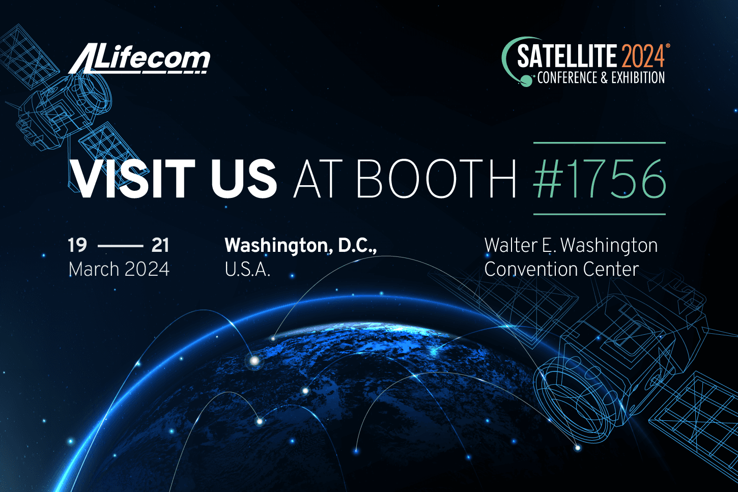 ALifecom will be at SATELLITE 2024 in Washington, D.C.!