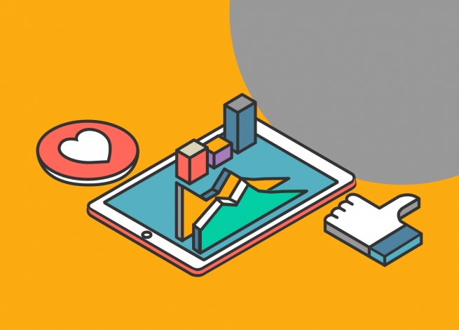 Ilustración para el artículo "¿Cómo adaptarse a los cambios en redes sociales?"