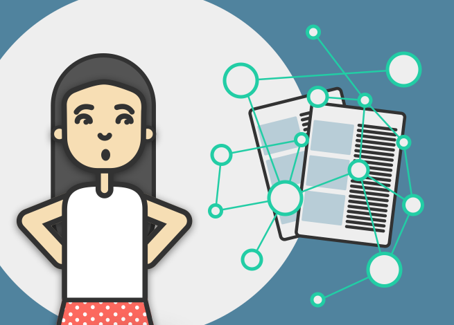 Ilustración para artículo sobre visualización de datos