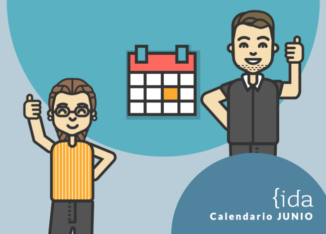 Calendario, junto a dos personas positivas