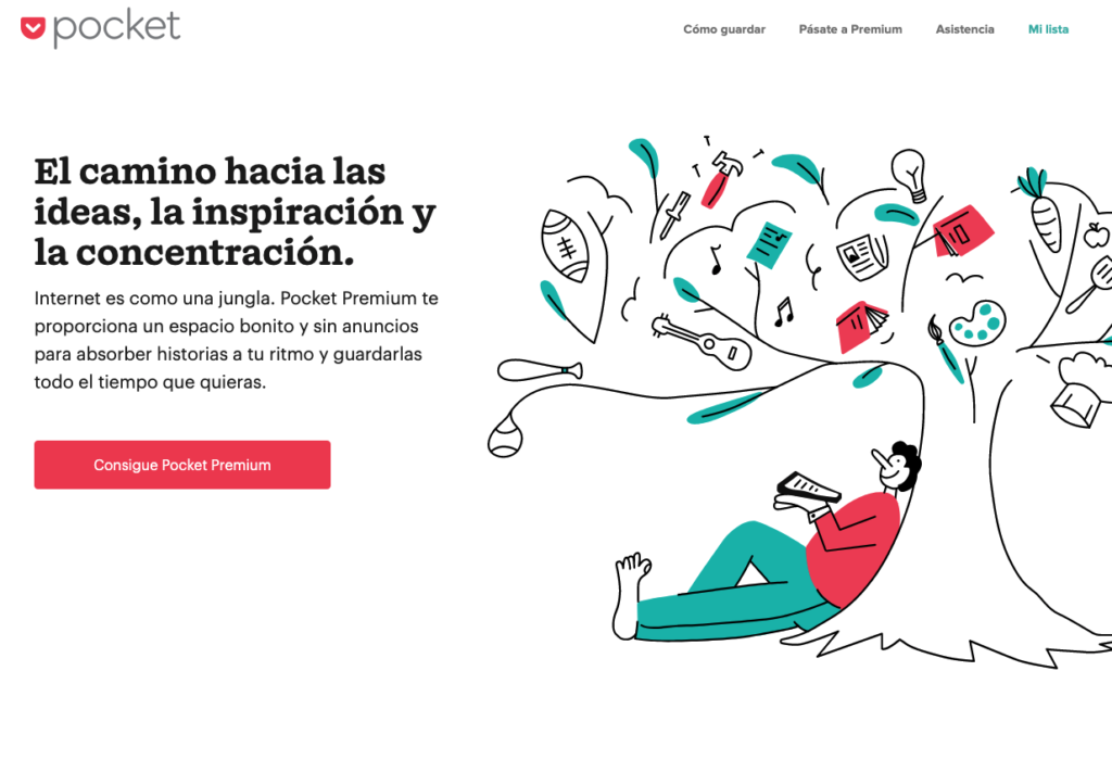 Una pantalla de la herramienta Pocket demuestra cómo la distribución es importante.