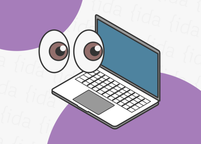 ojos mirando a un notebook, lo que se refleja en la forma que navegamos por la web.