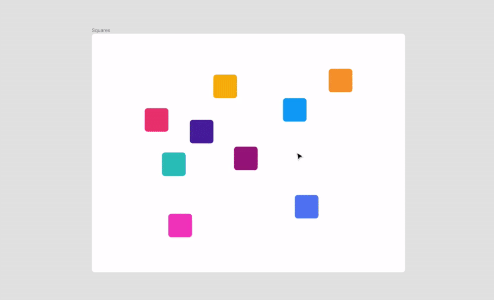 Selección de elementos con barra espaciadora.