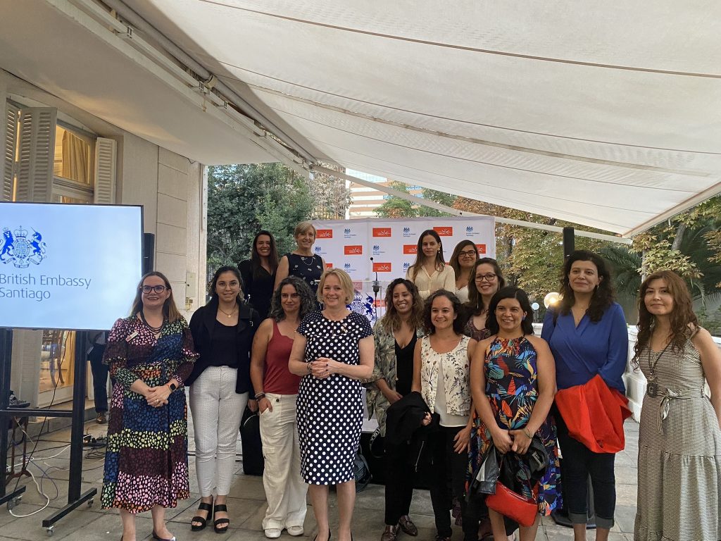 Mujeres participantes del "Advancing Chilean women participation in the UK".