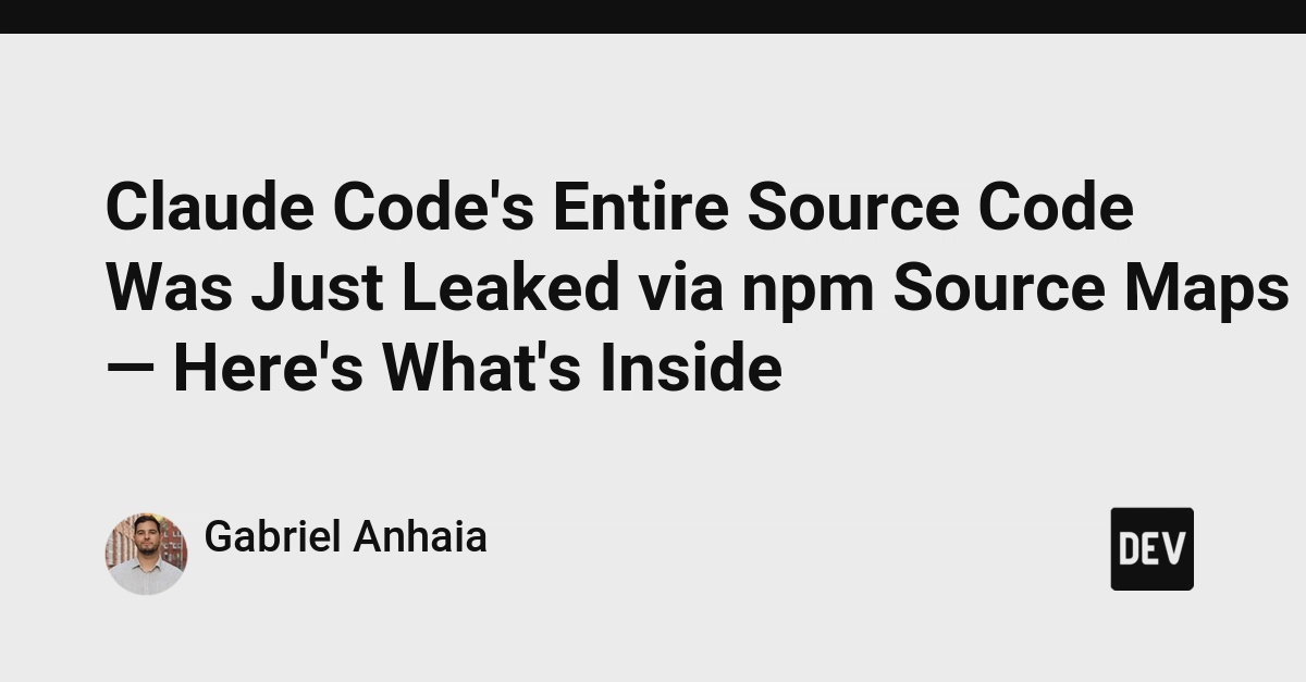 Particle: Anthropic’s Claude Code Source Exposed After npm Source Map ...
