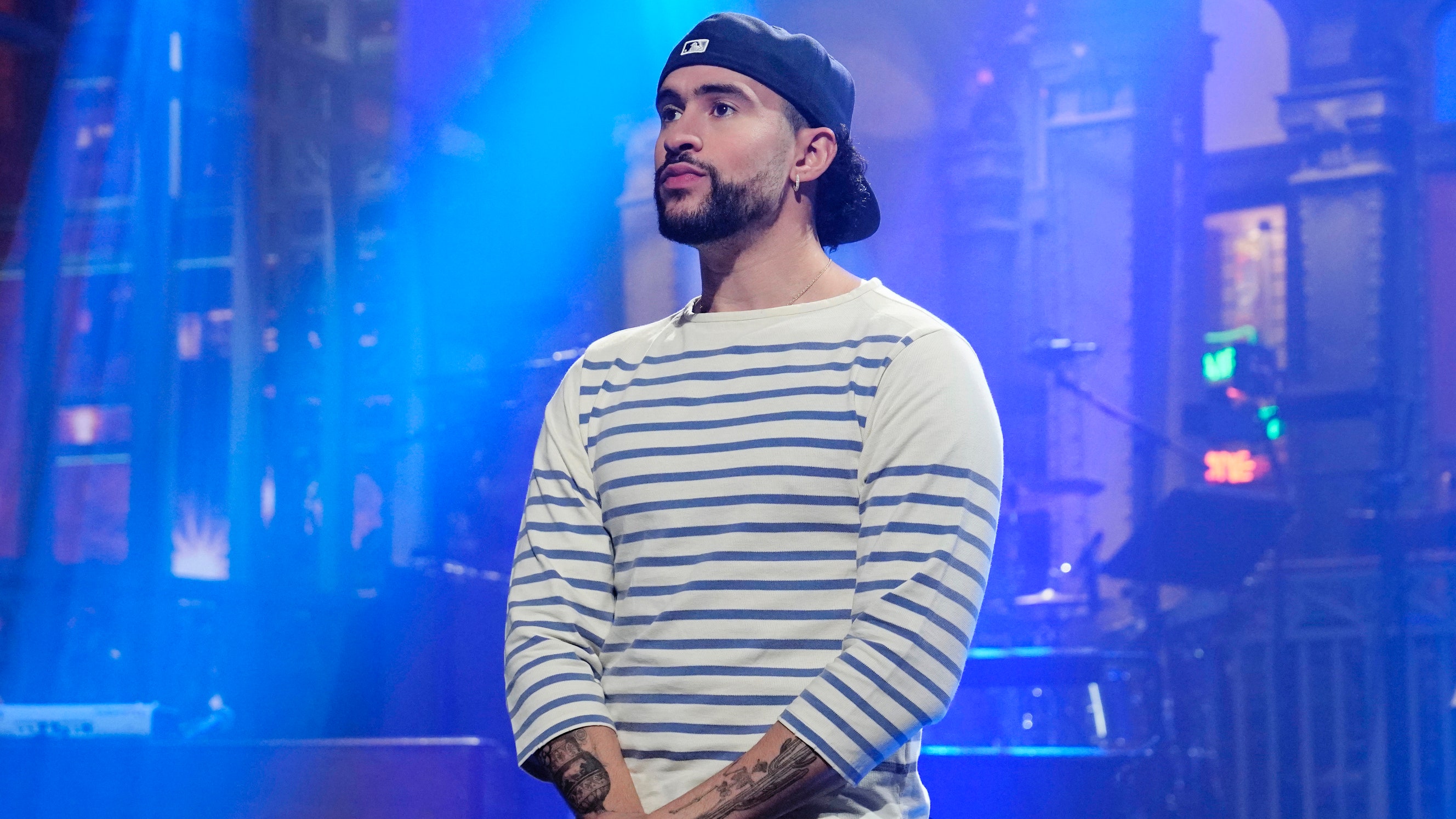 Particle News Bad Bunny Hosts Snl With Cameos From Lady Gaga Pedro