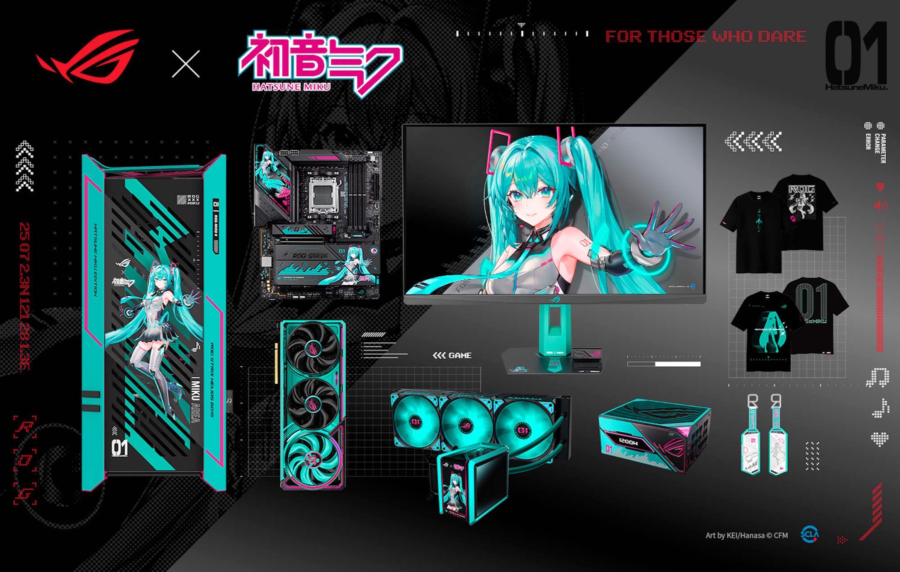 Particle News: Asus ROG Officially Debuts Full Hatsune Miku PC Line ...