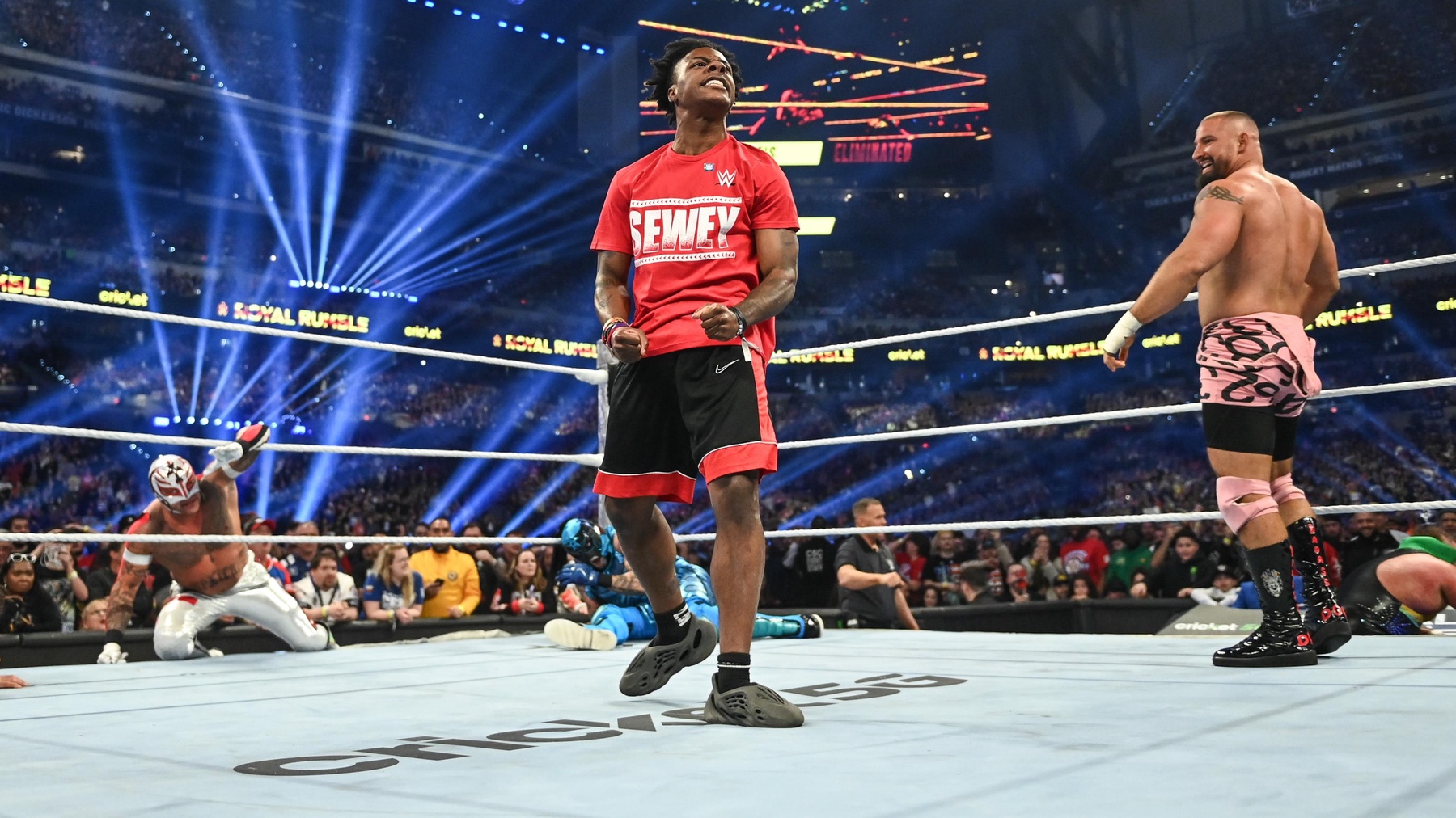 Particle: IShowSpeed Trains at WWE Performance Center, Loses First ...