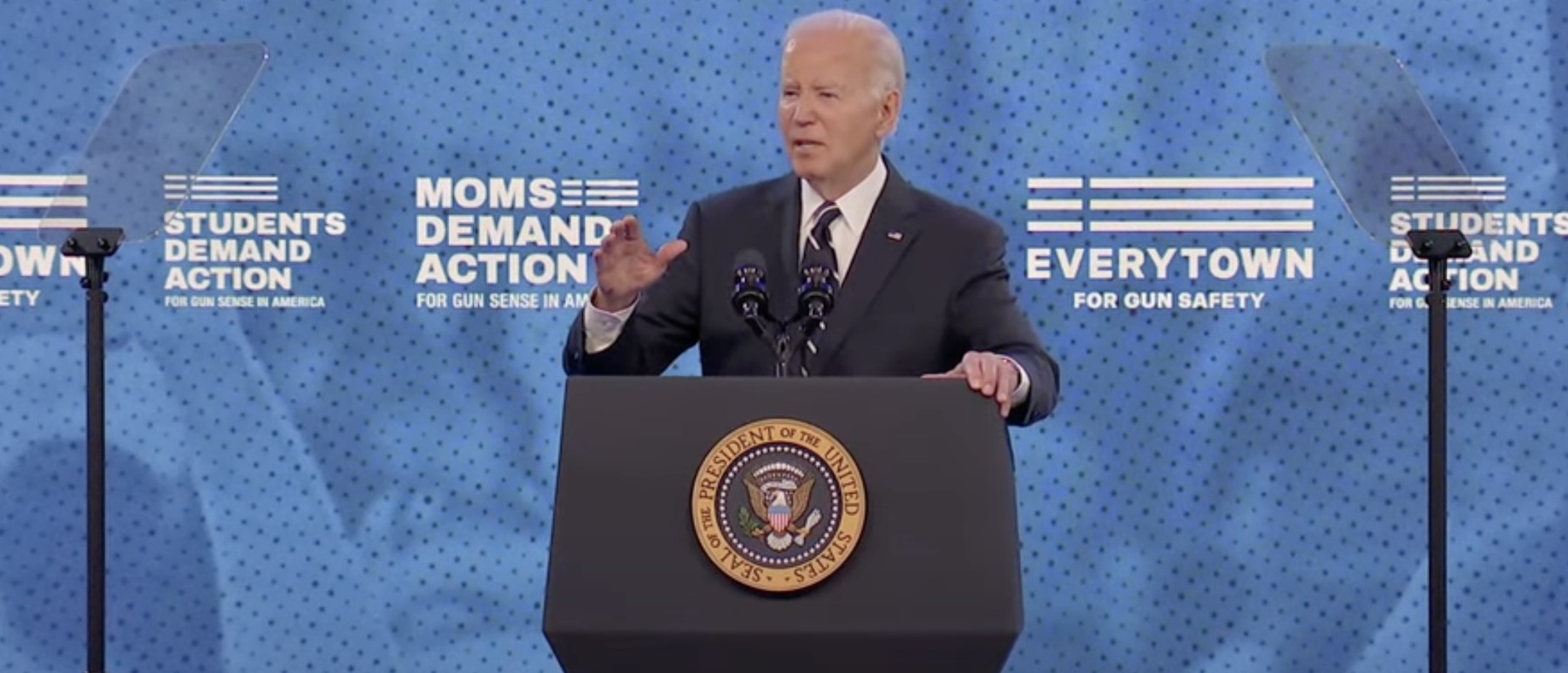 Biden Halts Speech to Defend Pro-Palestinian Protester