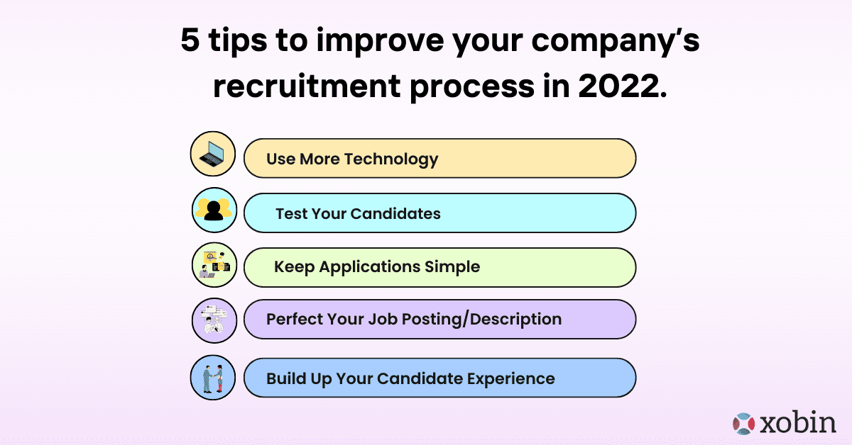 5 tips to improve your company’s recruitment process in 2022