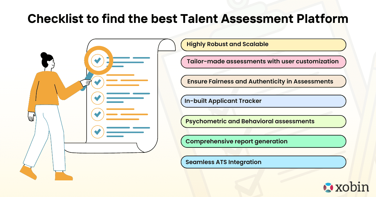 Checklist to find the best Talent Assessment Platform