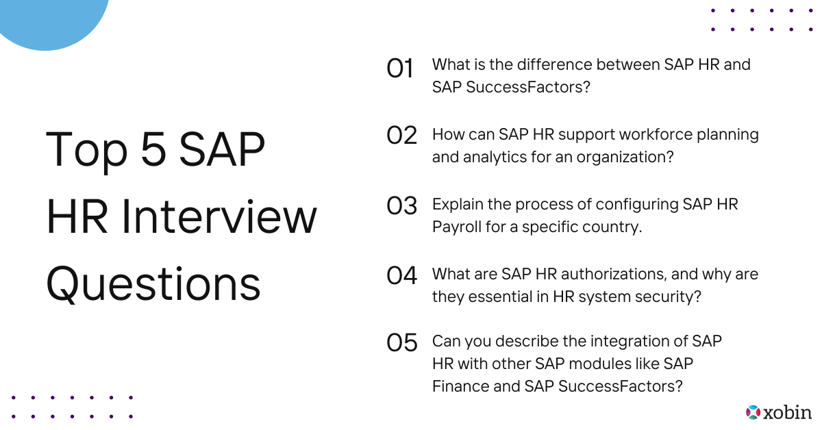 Top 5 SAP HR Interview Questions