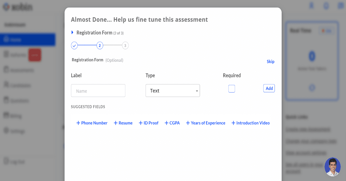 Assessment Registration Form