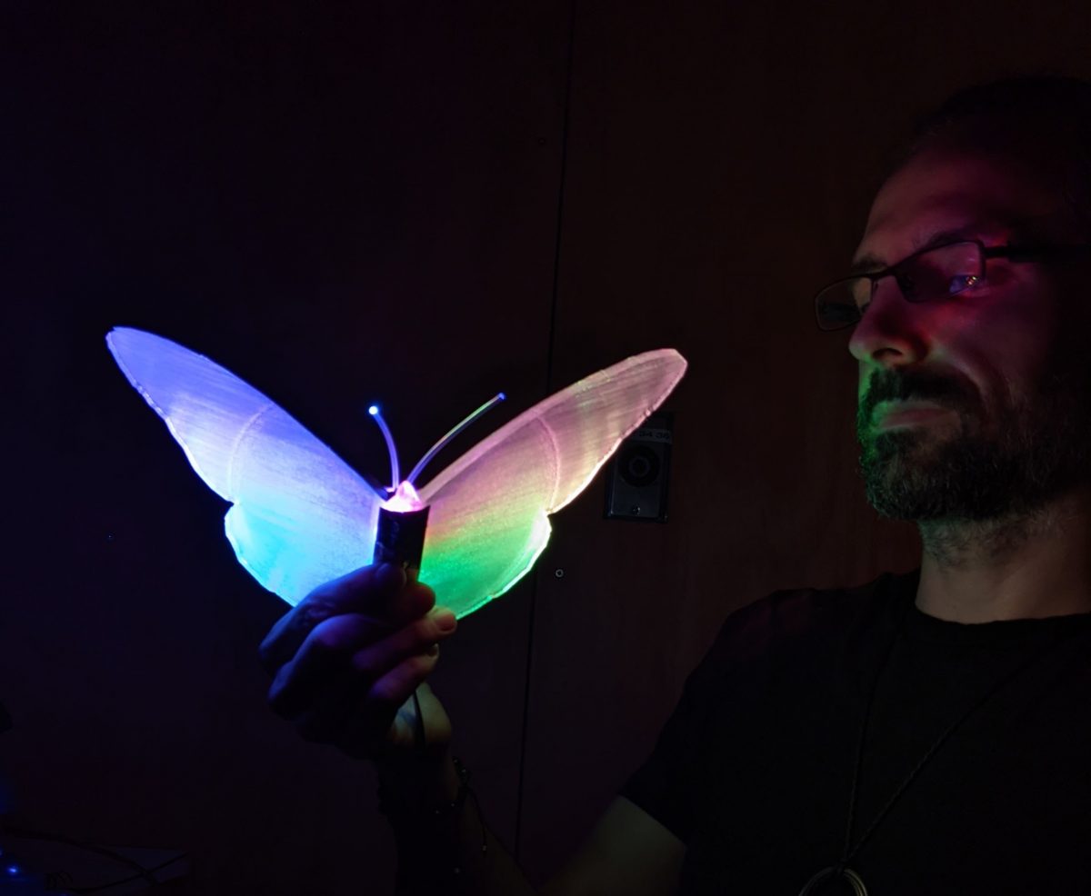 Soma tests LED butterfly