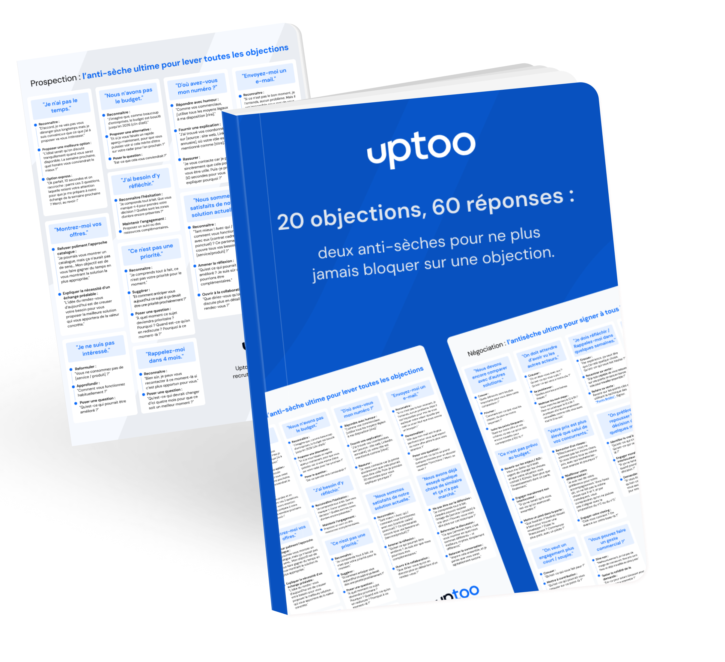 20 objections, 60 réponses : deux anti-sèches pour ne plus jamais bloquer sur une objection