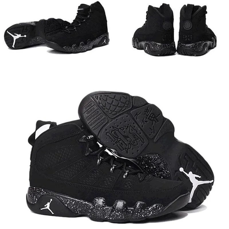 Air Jordan 9 Suede Black Dotted - Urbantreks 