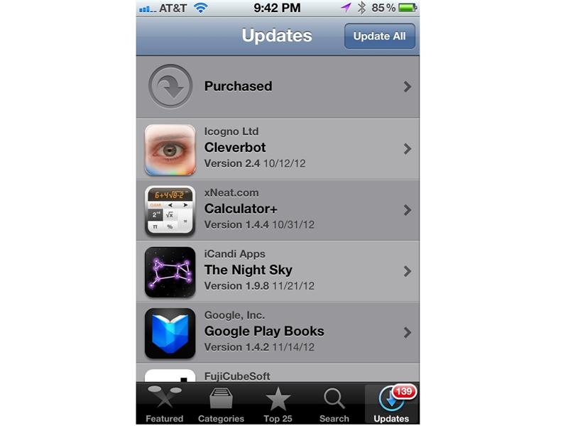 Most Apple App Store Updates