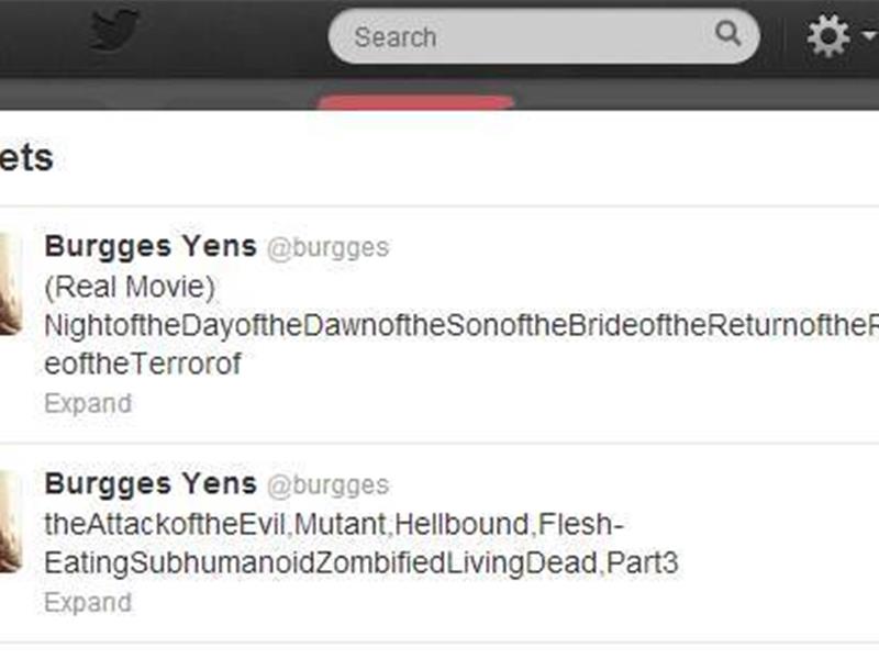 Longest Movie Title In A Tweet