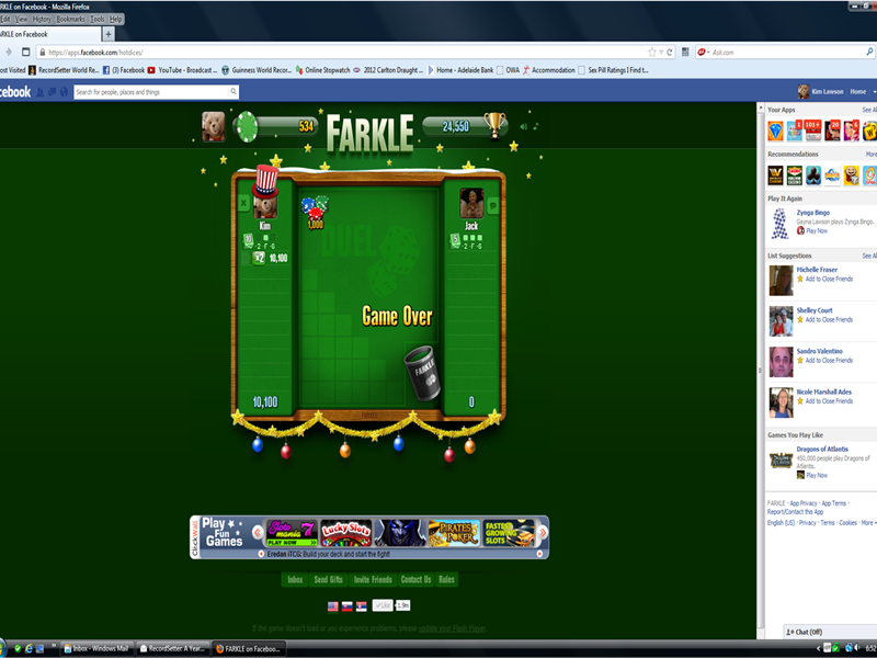 Fewest Shots Made To Win 