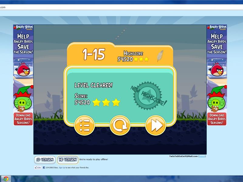 Highest Score On Level 1-15 Of 