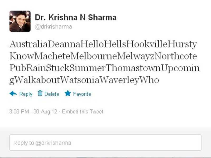 Most Songs About Melbourne Named In A Single Tweet