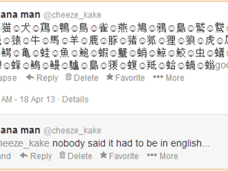 Most Animals Named In A Tweet