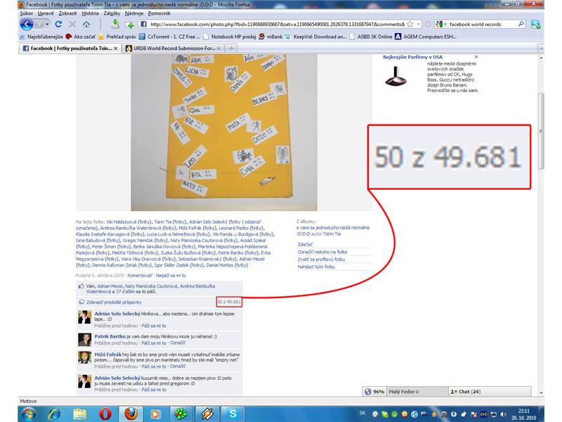 Longest Comment Thread On A Facebook Photo