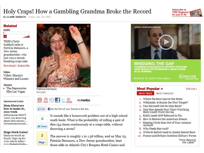 Most Consecutive Times Rolling Two Dice And Not Getting 7