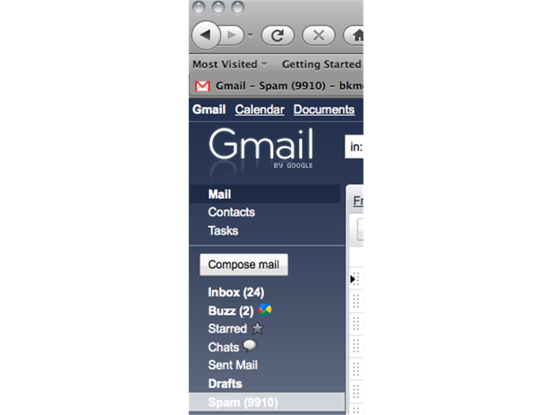 Most Spam Emails In An Inbox
