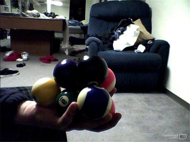 Most Billiard Balls Held In One Hand